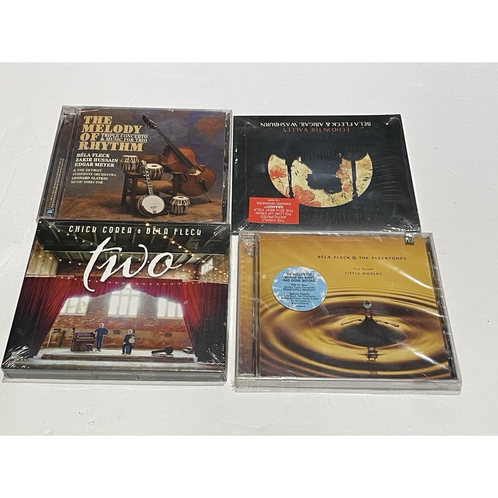 Bela Fleck CD Lot (4) Flecktones Chick Corea Zakir Hussain Abigail Washburn New